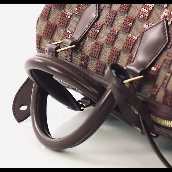 Louis Vuitton Speedy 30 Damier Paillettes Rouge - Picture 6 of 12